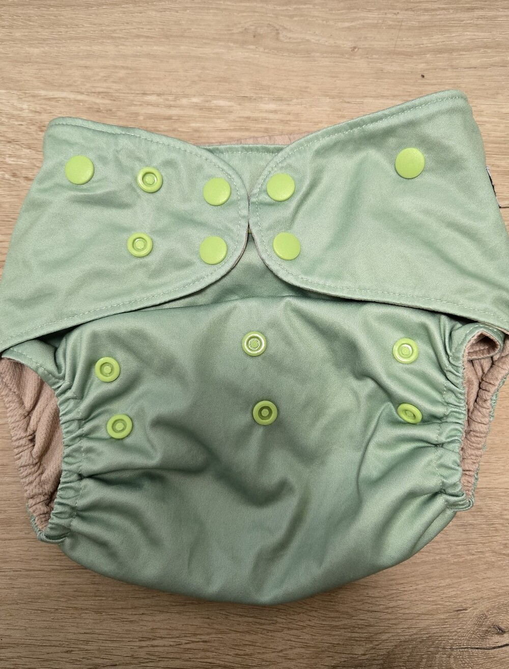 Redwood cloth co xl sized cloth diaper solid green color